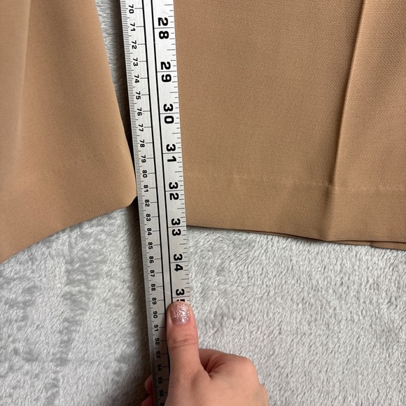 Gentle Fawn Wide Leg Pleated Pants Camel Size 12 Professional Office Coastal - Picture 6 of 8